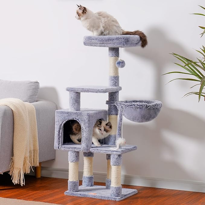 Árbol Rascador Completo para Gatos: ¡Aventura, Confort y Diversión Sin Fin! 