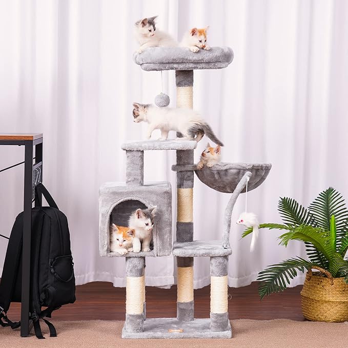 Árbol Rascador Completo para Gatos: ¡Aventura, Confort y Diversión Sin Fin! 