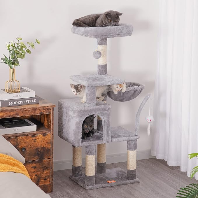 Árbol Rascador Completo para Gatos: ¡Aventura, Confort y Diversión Sin Fin! 