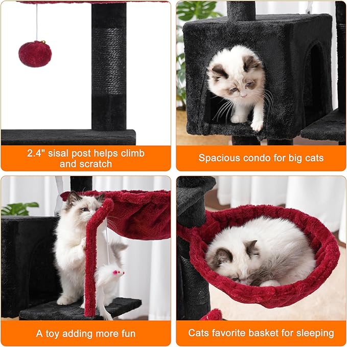Árbol Rascador Completo para Gatos: ¡Aventura, Confort y Diversión Sin Fin! 