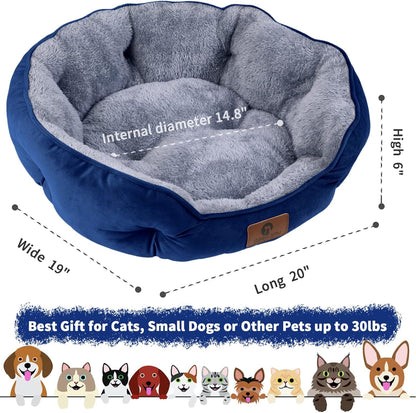 Cama Redonda de Forro Polar: ¡Descanso Profundo y Seguro para tu Mascota!