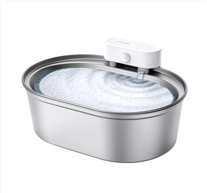 Fuente de Agua Automática Uha de Acero Inoxidable: ¡Silenciosa, Filtrada e Higiénica para Gatos y Perros!