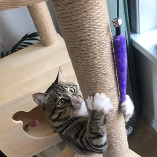 Set de Juguetes de Varita Retráctil con Plumas para Gatos: ¡El Mejor Juguete Interactivo para Gatos de Interior!