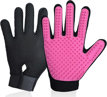 Delomo Grooming Gloves: Relaxing Massage & Effective De-Shedding!